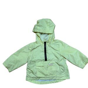 Kids Packable Anorak Jacket YELLOW WINDBREAKER TODDLER SIZE 18/24 Months